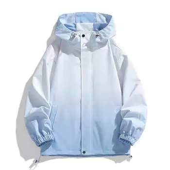 Весна и осень могут быть двумя открытыми, постепенное изменение цвета Мужские куртки Повседневные молодежные спортивные инструменты M чёрный