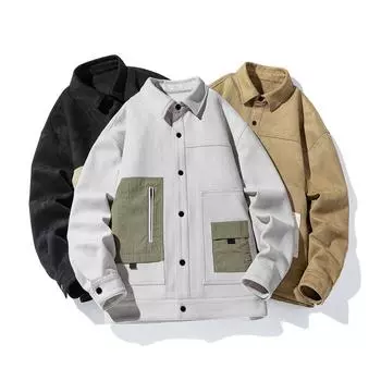 Весна и осень Мужская новая корейская инструментальная цветная модная куртка для мальчиков Простая модная повседневная куртка для женщин M