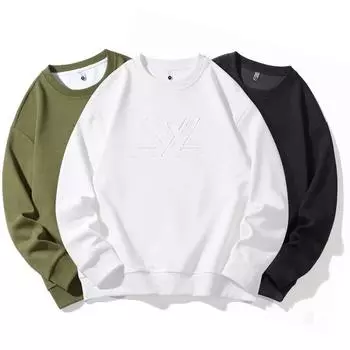 Весна и осень Мужская Толстовка Больших Размеров Мужская Верхняя Модная Повседневная Толстовка С Капюшоном С Персонализированным Печатным Изображением Для Мужчин XXXXXXXXL белый