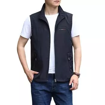 Весна и осень мужской жилет жилет для отдыха на открытом воздухе жилет жилет жилет куртка M