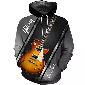 Весна и осень Новая 3D-печать Персональная Музыка Музыкальные Ноты Мужская толстовка с капюшоном S