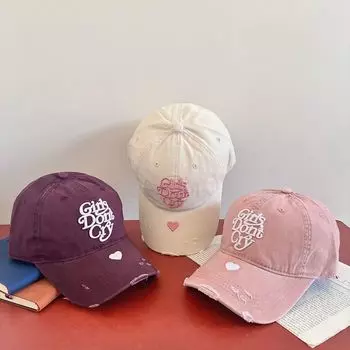 Весна и осень Новая бейсболка с вышивкой Love универсальная повседневная кепка для женщин уличная кепка для мужчин M56-58cm фиолетовый