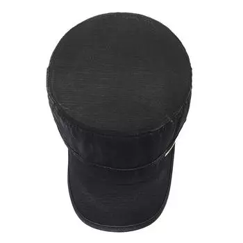 Весна и осень Новая четырехсезонная шляпа с плоским верхом, вымытая старая ретро-милитари, мужская кепка, повседневная мужская шляпа от солнца Adjustable тёмно-синий