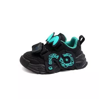 Весна и осень Новая детская обувь для девочек Спортивная обувь с заячьими ушками Корейская версия модной детской обуви для отдыха для папы Tide 26 чёрный