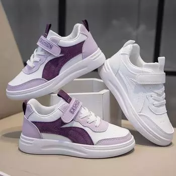 Весна и осень, новая детская повседневная обувь, модная универсальная износостойкая обувь для мальчиков и девочек 26 фиолетовый