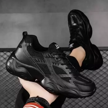 Весна и осень новая корейская версия пары папы обувь женская платформа спортивная увеличивающая кроссовки повседневная обувь прямые продажи с фабрики 35 бежевый