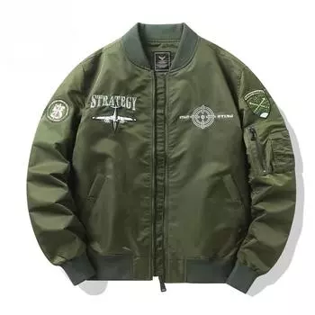 Весна и осень Новая куртка-бомбер Мужская бейсбольная куртка Куртка Tooling Jacket M