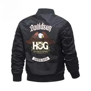 Весна и осень Новая куртка пилота ВВС Ma1 Мужской бейсбольный костюм с вышивкой для тяжелой промышленности Пальто большого размера Куртка-карго Tide M