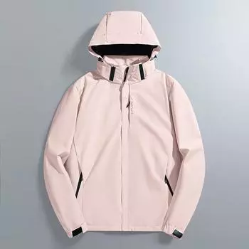 Весна и осень Новая модная куртка для пар, ветрозащитная и водонепроницаемая, повседневная куртка с капюшоном для альпинизма, мужская одежда M