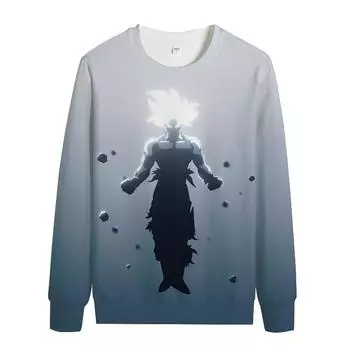 Весна и осень, новая мужская клетчатая цветочная футболка с 3D-цифровым принтом, длинным рукавом, круглым вырезом, минималистичная повседневная футболка S