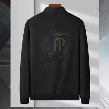 Весна и осень Новая мужская куртка приталенная куртка с воротником-стойкой в деловом стиле M темно-серого