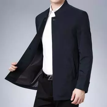 Весна и осень Новая мужская тонкая куртка средней длины Мужская куртка Daddy M