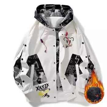 Весна и осень новая поддельная куртка из двух частей мужская модная студенческая красивая универсальная свободная молодежная куртка M