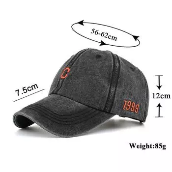 Весна и осень, новая шляпа от солнца для мужчин и женщин, модная кепка с буквой C, новая стираная бейсболка Adjustable хаки