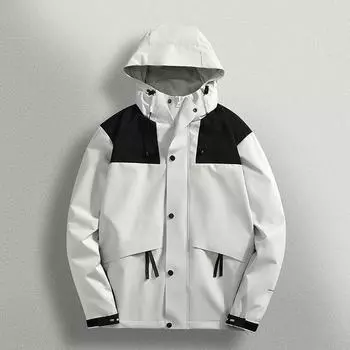 Весна и осень Новое тонкое однослойное парное пальто Тренчкот Женская куртка Мужская ветрозащитная и водонепроницаемая куртка для активного отдыха L