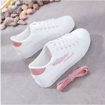 Весна и осень Новые белые туфли Женская повседневная обувь 35