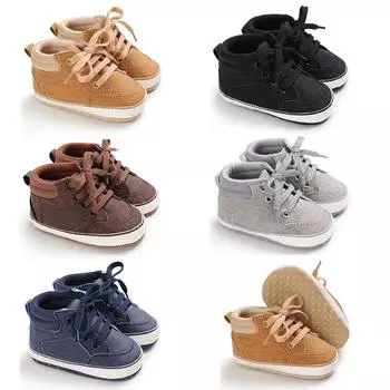 Весна и осень, новые коричневые детские крестильные прогулочные туфли для мальчиков от 0 до 18 месяцев, легкая спортивная обувь с мягкой подошвой 0-6m коричневый
