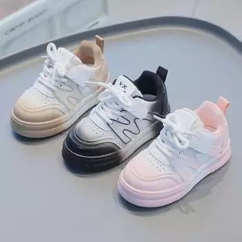 Весна и осень Новые легкие повседневные удобные детские кроссовки для сноуборда на мягкой подошве для мальчиков и девочек 21 розовый