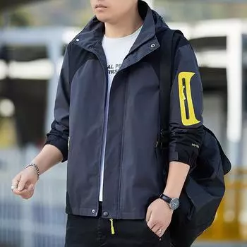 Весна и осень, новые мужские и женские куртки для пар, альпинистский костюм, съемная шапка, мужская куртка, мужская куртка S