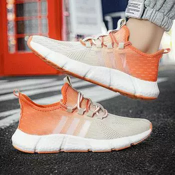 Весна и осень новые мужские кроссовки Putian popcorn, летающие сетчатые кроссовки, мягкие дышащие кроссовки для бега и спорта 36