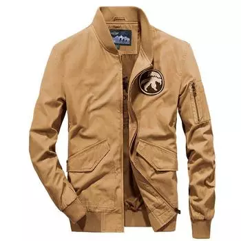 Весна и осень Новые мужские повседневные куртки Топы Мужские куртки Новые куртки со стоячим воротником M
