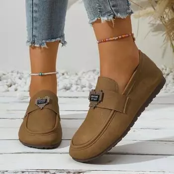 Весна и осень, новые популярные универсальные однотонные повседневные туфли на плоской подошве без застежек, женские повседневные туфли для женщин 36