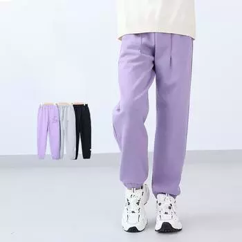 Весна и осень Новые повседневные спортивные брюки с принтом этикеток для девочек 120cm чёрный