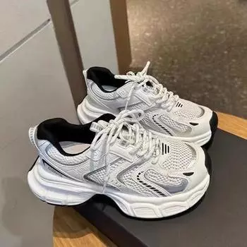 Весна и осень Новые повседневные универсальные женские туфли Студенческие маленькие белые туфли Папины туфли Модные туфли 35 белый