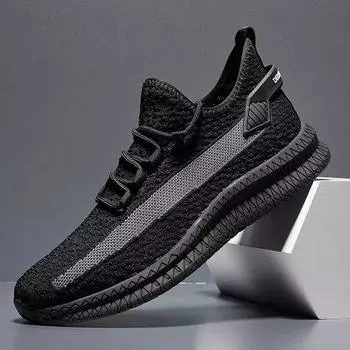 Весна и осень новые всесезонные зеленые кроссовки дышащая спортивная обувь сетчатая плетеная обувь повседневные кроссовки мужские кокосовые кроссовки прилив 39 черный серый