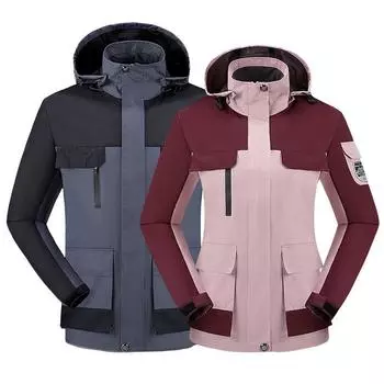 Весна и осень новый большой размер мужской хардшелл однослойный тонкий мужской и женский спортивный костюм для альпинизма на открытом воздухе комбинезон пальто мужской M чёрный