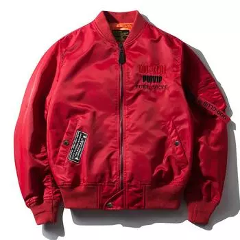 Весна и осень новый мужской повседневный простой воротник-стойка куртка мужской тонкий свободный летный костюм куртка топ XS белый