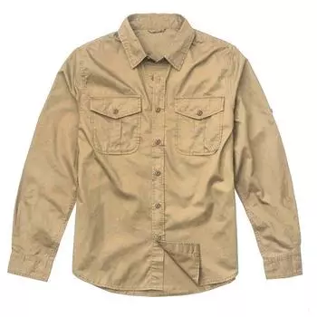 Весна и осень простая повседневная однотонная свободная рубашка с длинными рукавами мужская модная одежда рабочая одежда красивая студенческая куртка S