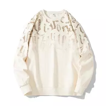 Весна и осень свободный свитер для мужчин плюс размер с круглым вырезом повседневный мужской свитер с длинным рукавом M