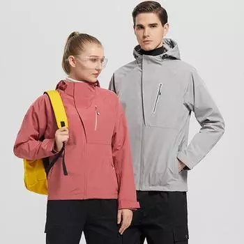 Весна и осень Водонепроницаемая однослойная куртка с капюшоном для пар, мужская и женская куртка, тренчкот, куртка XXXL