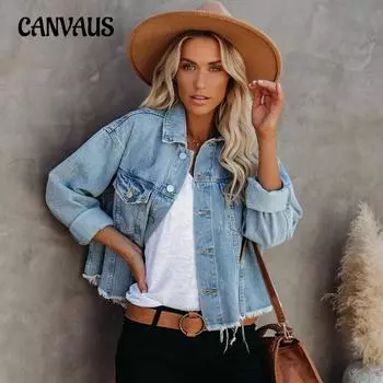 Весна и осень женская джинсовая куртка женская Do Old свободная повседневная куртка S джинсовый синий