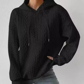 Весна и осень женская толстовка с капюшоном модная толстовка женская с длинным рукавом свободная толстовка с капюшоном M