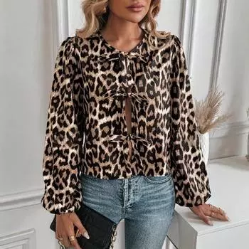 Весна и осень Женский повседневный свободный сексуальный топ на пуговицах S