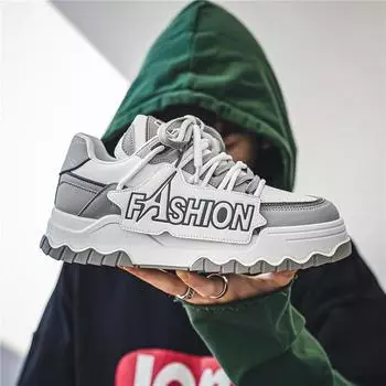 Весна и осень Живая Новая Нишевая Уличная Обувь для Досок на Платформе Tide and Star Same Douyin Студенческая Корейская Мужская Обувь 39 зелёный