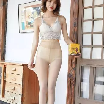 Весна/лето 2024 г. Колготки Oriental Edge Horse Oil с высокой талией и защитой от защемления, графеновые One Size