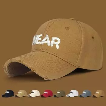 Весна Лето Бейсбольная кепка с отверстиями Мужчины Женщины Вышитые буквы Солнцезащитный крем Спортивная кепка на открытом воздухе Snapback Шляпа Шляпы с солнцезащитным козырьком Шапка для рыбалки Пик Кепка серый