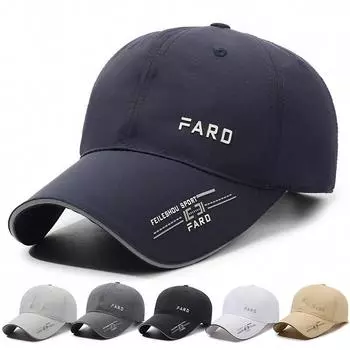 Весна-лето дышащая быстросохнущая бейсболка с буквами мужская уличная кепка с солнцезащитным козырьком белый