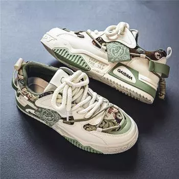 Весна, лето и осень 2024 года, новая модная молодежная тенденция, повседневная мужская обувь, прочная, износостойкая, противоскользящая, дышащая 39