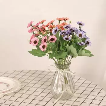 Весна Лето Искусственные Цветы Дейзи Шелковые Цветы Жизнь Искусственные Шелковые Растения Свадебные Цветочные Искусственные Дейзи Сад Домашнее Крыльцо Деко