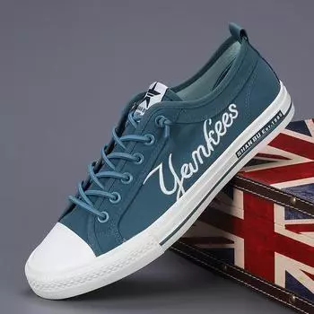 Весна-лето Классические мужские парусиновые туфли Модные желтые кроссовки для мужчин Дышащая плоская повседневная обувь Мужская вулканизированная обувь для вас 40