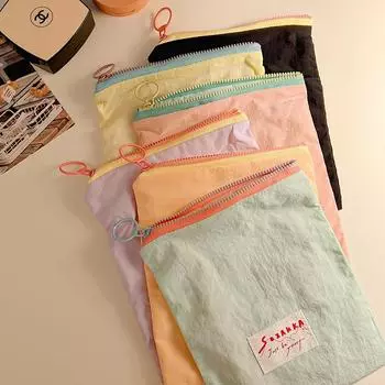 Весна/лето Макарон Косметичка Ручная кладь Маленькая сумочка Кошелек для монет Сумка для украшений vertical мятный зеленый