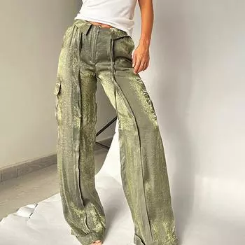 Весна-лето Модные повседневные брюки для вечеринок Свободные многоцветные праздничные брюки на молнии XXL белый