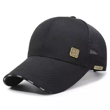 Весна-лето мужская бейсболка для отдыха на открытом воздухе солнцезащитная шляпа чёрный