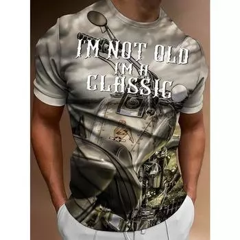 Весна-лето Мужская футболка с черепом 3D цифровая печать короткий рукав уличная мода мужская футболка с круглым вырезом S