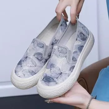 Весна/лето Новые толстые подошвы парусиновые женские летние дышащие нескользящие сетчатые туфли женские модные универсальные 35