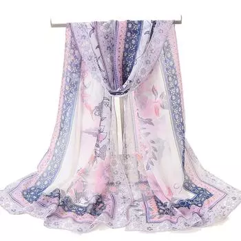 Весна/лето Новый женский шелковый шарф 50 * 160 см Имитация шелкового твила квадратный шарф Модный принт большой квадратный шарф профессиональный шарф 160*50cm розовый